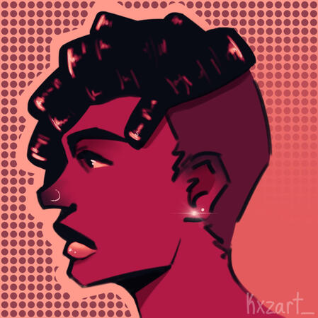 Flat color headshot - $10