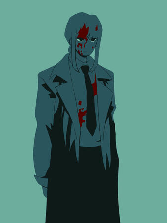 Flat color half body - $20